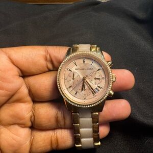 Michael Kors Gold and Rose Watch